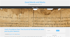 Desktop Screenshot of goodwordsandworks.com